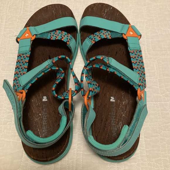 Turquoise Merrell Performance Footware - Picture 4 of 6
